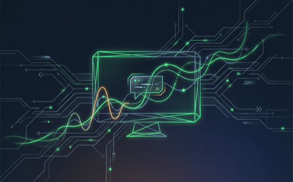 Abstract illustration of AI-powered applications built on a unified data layer